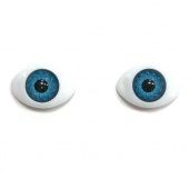 Глазки кукольные, голубые, 23х14 мм (2 шт.) купить в интернет-магазине ФлориАрт
