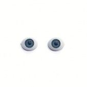 Глазки кукольные, серые, 10х6 мм (2 шт.) купить в интернет-магазине ФлориАрт