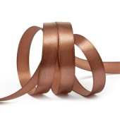 Лента атласная 12 мм, цвет коричневый (1 м) купить в интернет-магазине ФлориАрт