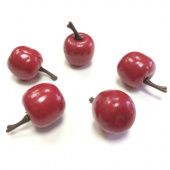 Яблоко декоративное красное 15 мм 5 шт купить в интернет-магазине ФлориАрт