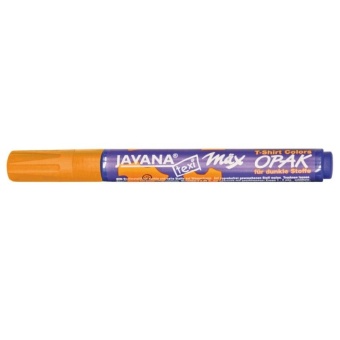 Маркер для темных тканей "Javana texi max OPAK", оранжевый купить в интернет-магазине ФлориАрт