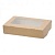 Крафт коробка из картона с прозрачным окошком, 20х12х4 см купить в интернет-магазине ФлориАрт