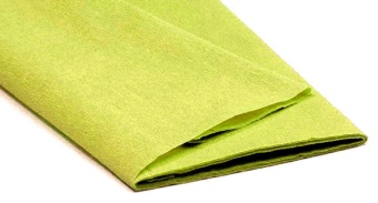 Крепированная бумага, цвет зеленый мох купить в интернет-магазине ФлориАрт
