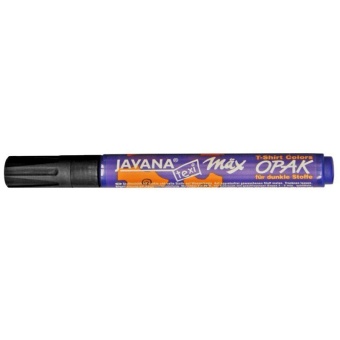 Маркер для темных тканей "Javana texi max OPAK", черный купить в интернет-магазине ФлориАрт