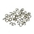 Соединительные колечки, диаметр 6 мм, цвет бронза (уп. 50 шт.) купить в интернет-магазине ФлориАрт