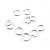 Соединительные колечки, диаметр 10 мм, цвет серебро (уп. 10 шт.) купить в интернет-магазине ФлориАрт