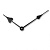 Комплект стрелок для часов 204 LZ, 68-92 мм, черный купить в интернет-магазине ФлориАрт