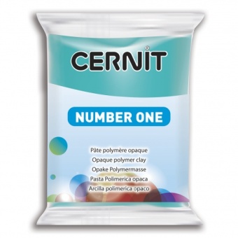 Полимерная глина Cernit Number One 280 (синяя бирюза, полупрозрачный) 56 г. купить в интернет-магазине ФлориАрт