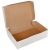 Крафт коробка из картона, 23х14х6 см (белая) купить в интернет-магазине ФлориАрт