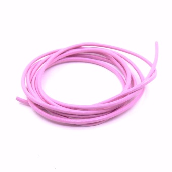Шнур кожаный круглый, розовый (1,5 мм, 1 м) купить в интернет-магазине ФлориАрт