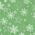 Бумага упаковочная крафт "Снежинки на зеленом" 0.7х1 м купить в интернет-магазине ФлориАрт