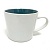 Кружка керамическая двухцветная 400 мл, цвет белый/темный сине-зеленый купить в интернет-магазине ФлориАрт