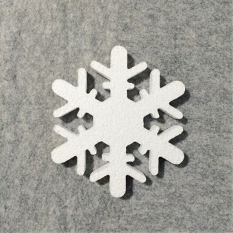 Лента отделочная жаккардовая арт.1858 Снежинка шир.60мм уп.12,5м цв.белый-малина