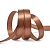 Лента органза 12 мм, цвет коричневый купить в интернет-магазине ФлориАрт