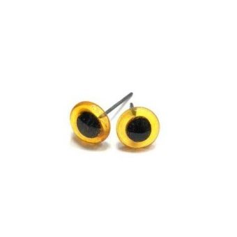 Глазки стеклянные, коричневые, 11 мм (2 шт.) купить в интернет-магазине ФлориАрт