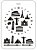 Трафарет-циферблат "Старый город", А4 ("Дизайн Трафарет") купить в интернет-магазине ФлориАрт