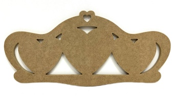Основа для вешалки ""Три сердца", 31х14 см (МДФ) купить в интернет-магазине ФлориАрт