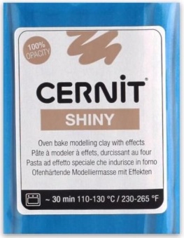 Полимерная глина Cernit Shiny 200 (синий с эффектом мерцания) 56 г. купить в интернет-магазине ФлориАрт