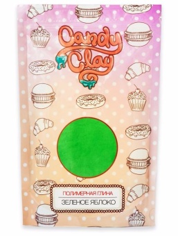 Полимерная глина Candy Clay, зеленое яблоко, 100 гр. купить в интернет-магазине ФлориАрт